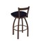 Holland Bar Stool Co 30" Low Back Swivel Bar Stool, Bronze Finish, Canter Twilight Seat 82130BZ002 - alternate 3